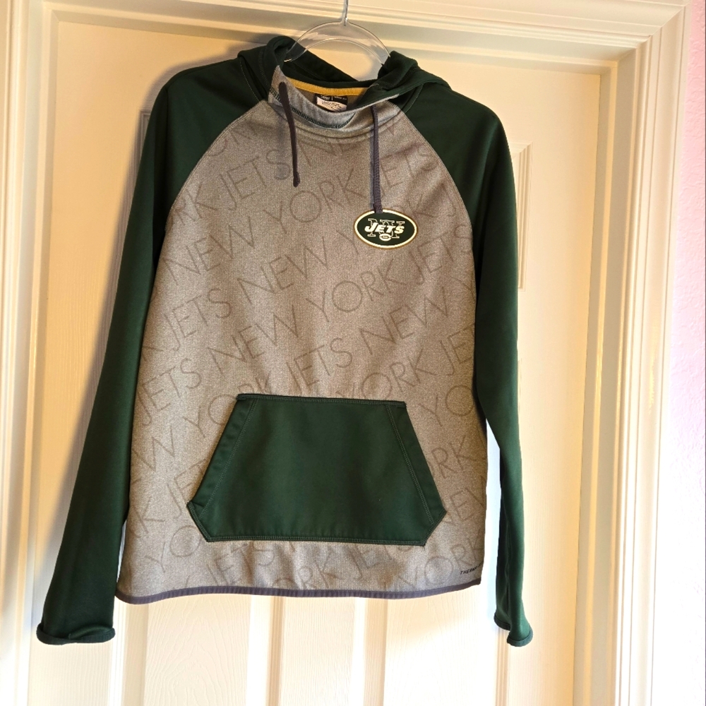 Nike New York Jets Therma Fit Youth Medium NFL Hoodie Sweatshirt Team Apparel‎